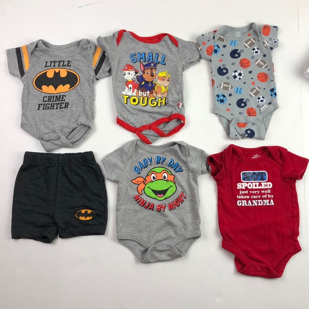 Baby Boy Summer 18pc Lot Superhero Sporty Theme - Picture 2 of 6